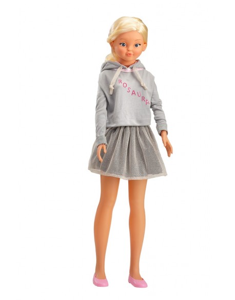 Vestido muñeca Rosaura con sudadera y falda de tul