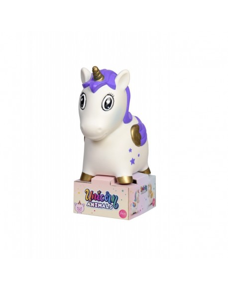 Hucha unicornio decorado 3 colores